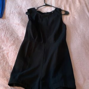 F21 classy black shorts romper/ jumper